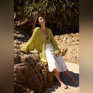 Yellow Crinkled Fabric